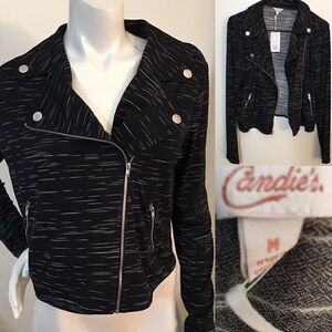 Candies light weight spandex zipper top‎